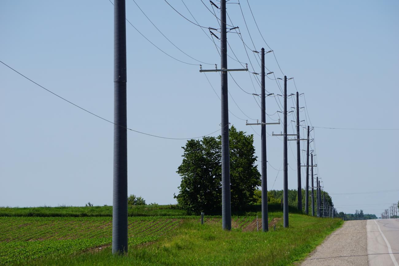 RS PowerON poles used in distribution
