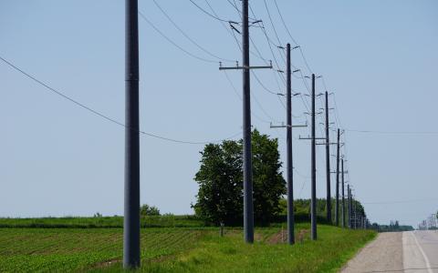 RS PowerON poles used in distribution
